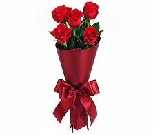 Букет 5 Красных роз Эдлесс Лав в Новолотошино