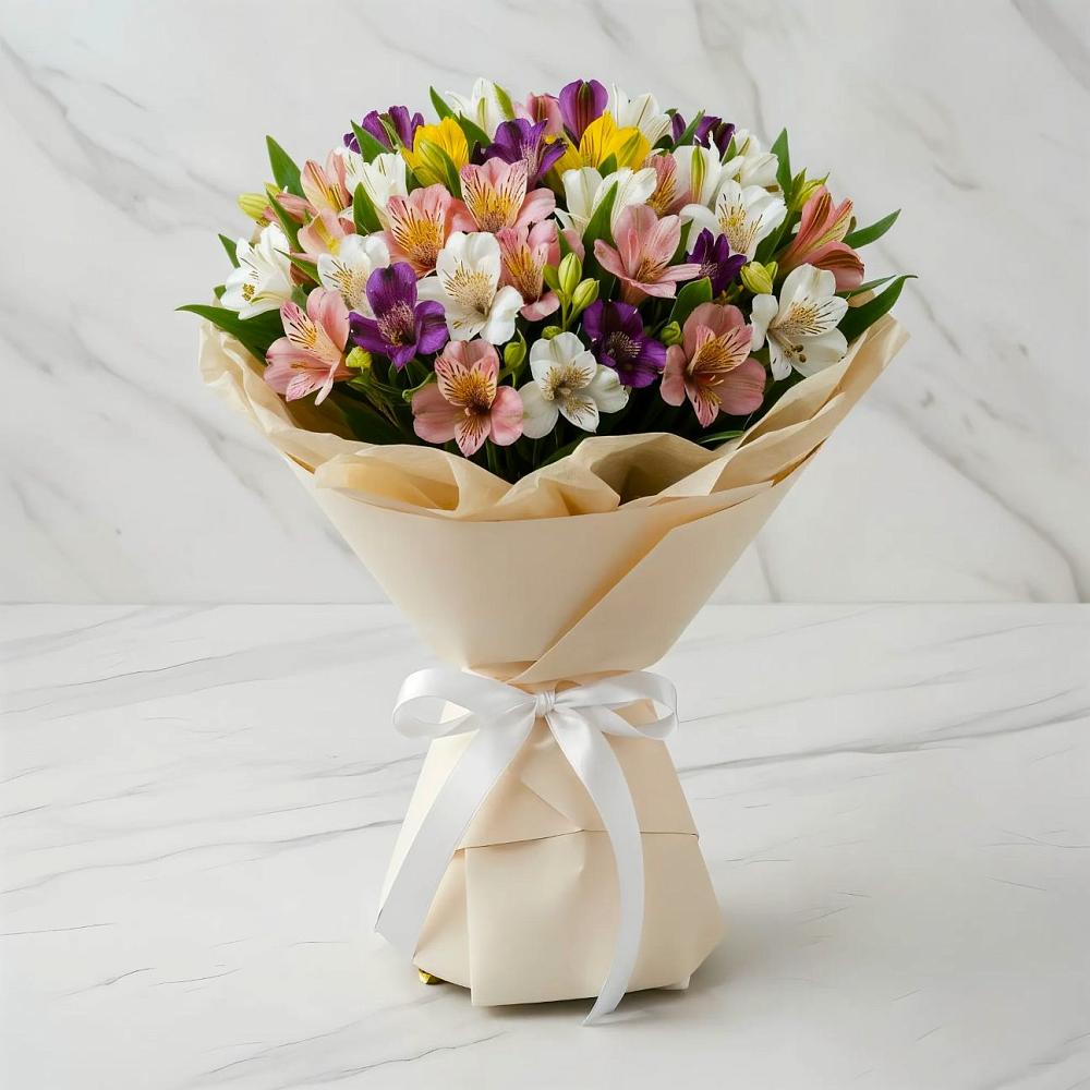 Букет цветов из: Альстромерии в Новолотошино