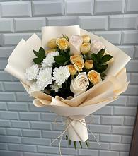 Букет цветов из:  Розы и Хризантемы в Новолотошино