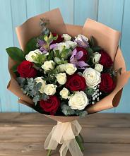 Букет цветов из:  Розы и Альстромерии в Новолотошино