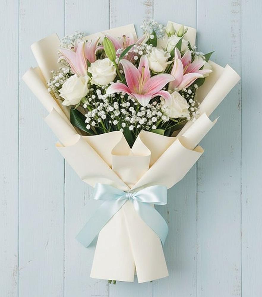 Букет цветов из: Лилии в Новолотошино