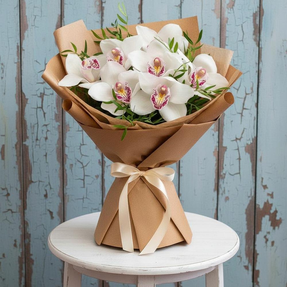 Букет цветов из: Орхидеи и Розы в Новолотошино