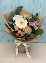 Букет цветов из:  Герберы и Хризантемы в Новолотошино