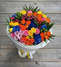 Букет цветов из:  Розы и Хризантемы в Новолотошино