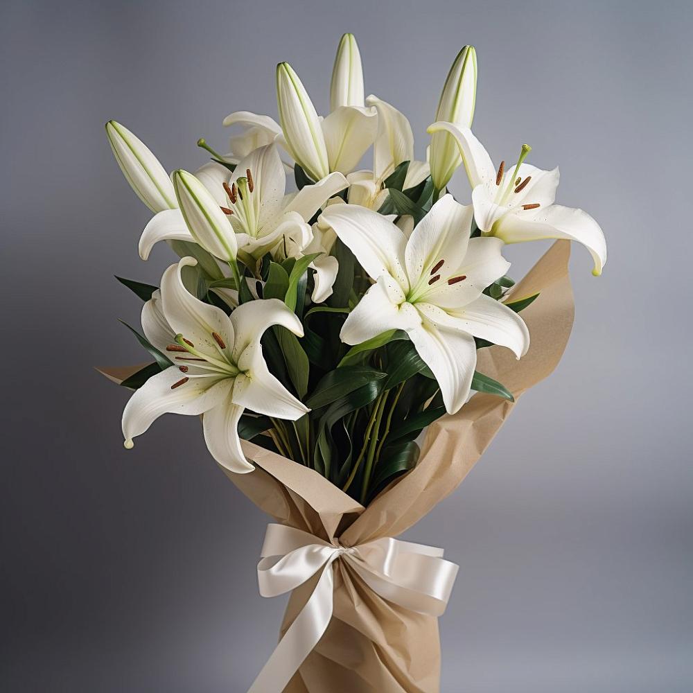 Букет цветов из: Лилии в Новолотошино