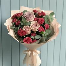 Букет цветов из:  Гвоздики и Розы #REPLACE_PRED# Новолотошино