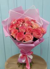 Букет 15 Розовых роз Равель в Новолотошино