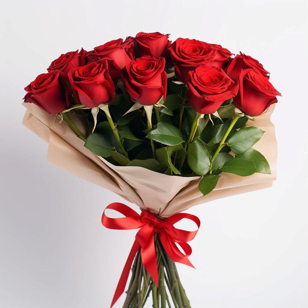 Букет 11 Красных роз Эдлесс Лав в Новолотошино