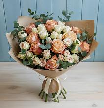 Букет цветов из:  Альстромерии и Розы в Новолотошино
