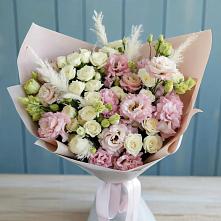 Букет цветов из:  Альстромерии и Розы в Новолотошино
